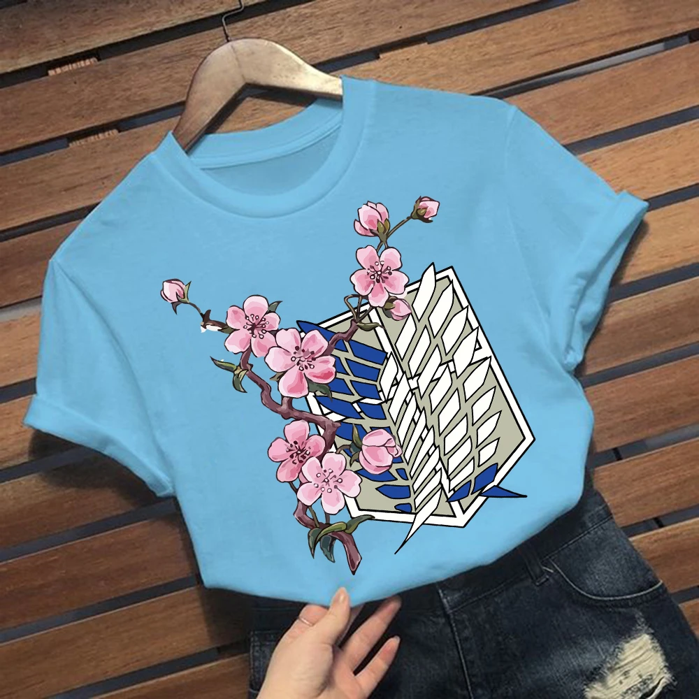 

Attack On Titan Japanese Anime Sleeve Short T Shirt Streetswear Harajuku T-shirt Tops