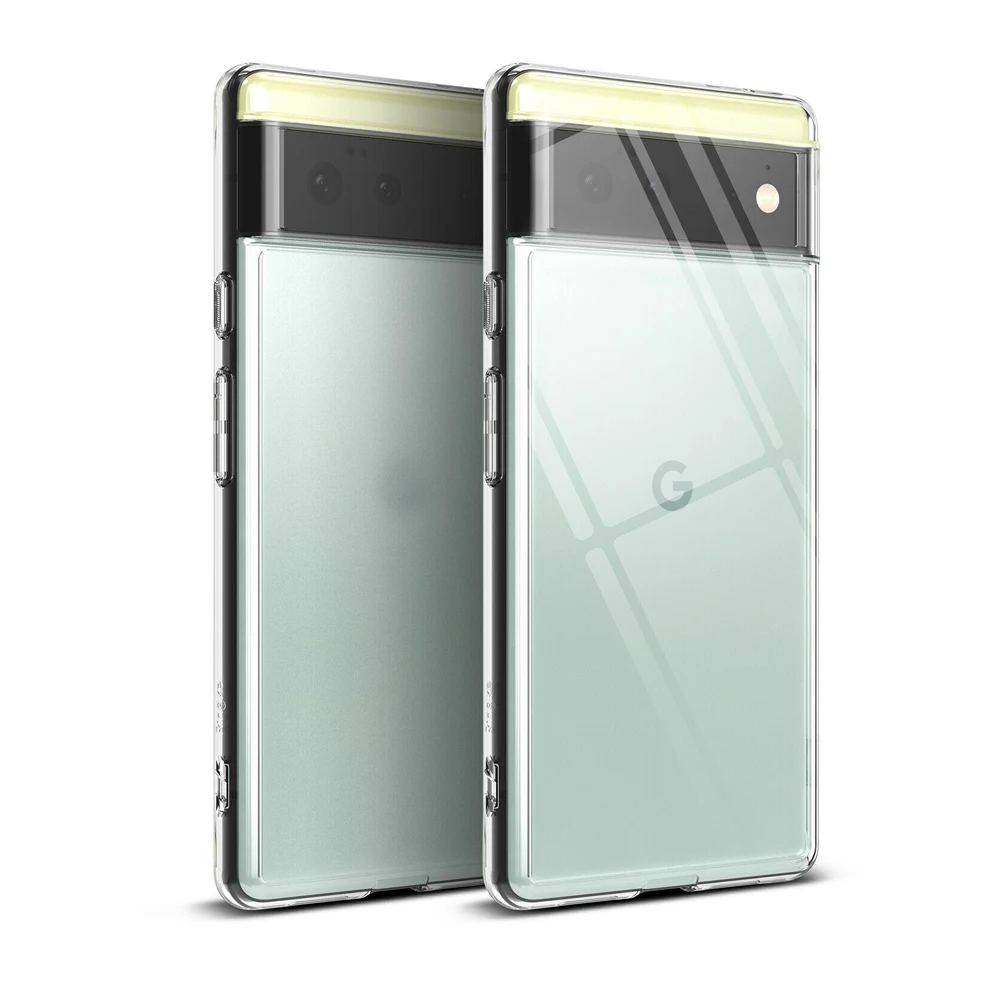 Funda Ringke Fusion dise&ntilde;ada para Google Pixel 6, carcasa con marco de Tpu suave y cubierta h&iacute;brida trasera dura transparente-0