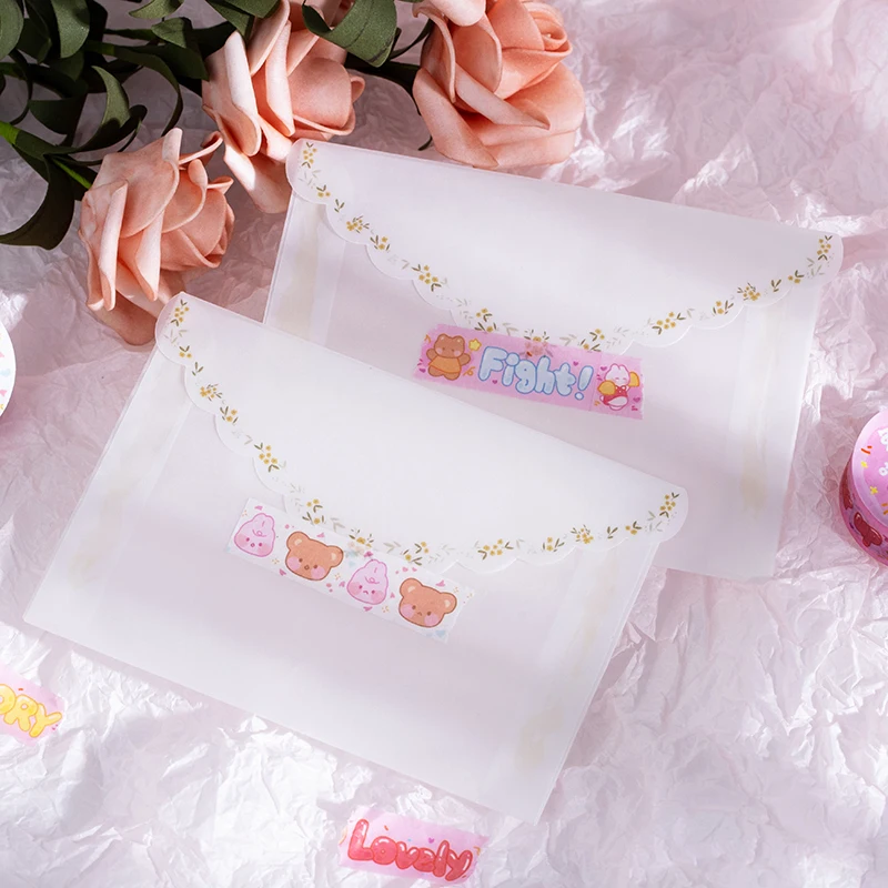 Kawaii мультфильм васи лента милый Медведь Кролик Декоративный Лейбл для