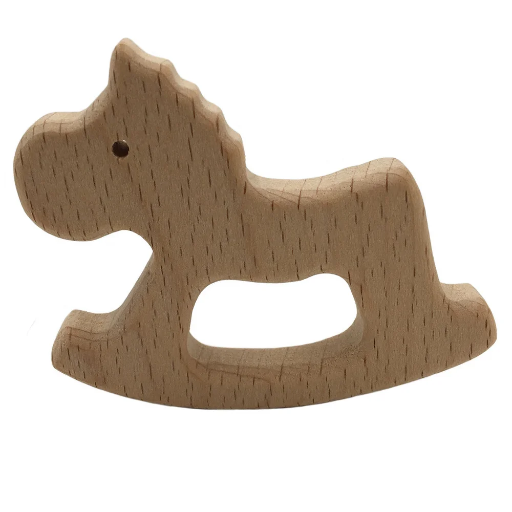 Mordedor de madera para beb&eacute;, cuentas de dentici&oacute;n de madera Natural, accesorios de juguetes, forma de seguridad, cuidado del beb&eacute;, 1 ud.-3
