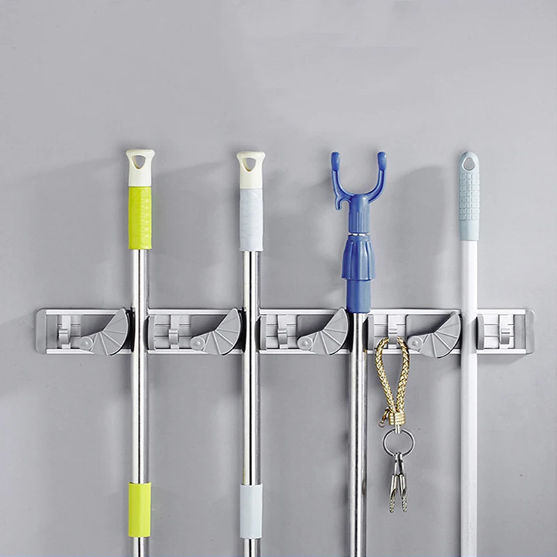 Самоклеящийся алюминиевый держатель для ключей DINIWELL многофункциональные крючки