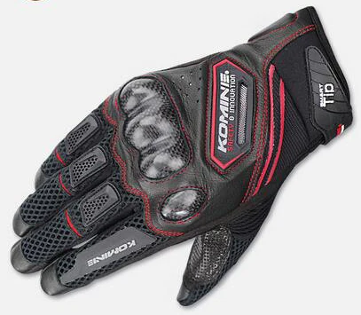 

Motorcycle White Gloves Komine GK167 Carbon Fiber Mesh Guantes Motorbike Street Moto Riding Luvas Mens