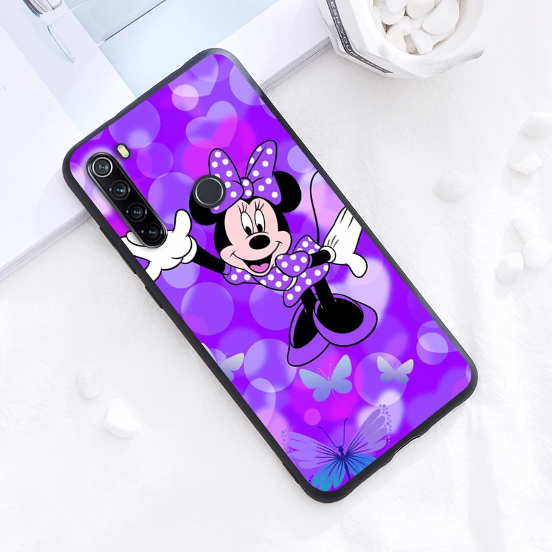 Противоударный чехол для Xiaomi Redmi Note 11 10 10S 9T 9 9Pro Max 8T 8Pro 7 6 5 Pro 4X милый черный