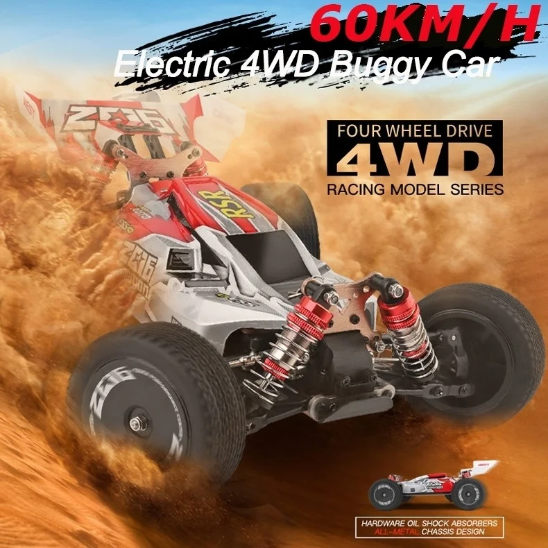 Wltoys радиоуправляемые машинки 1:14 полностью из сплава 60 км/ч высокоскоростные радиоуправляемые машинки 4wd 2,4 ГГц электрические гоночные машины коллекционный автомобиль