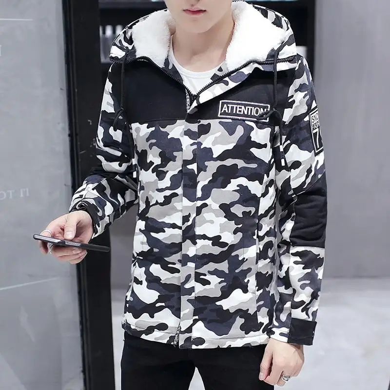 Зимняя мужская куртка хит продаж 2019 камуфляжное армейское толстое теплое пальто