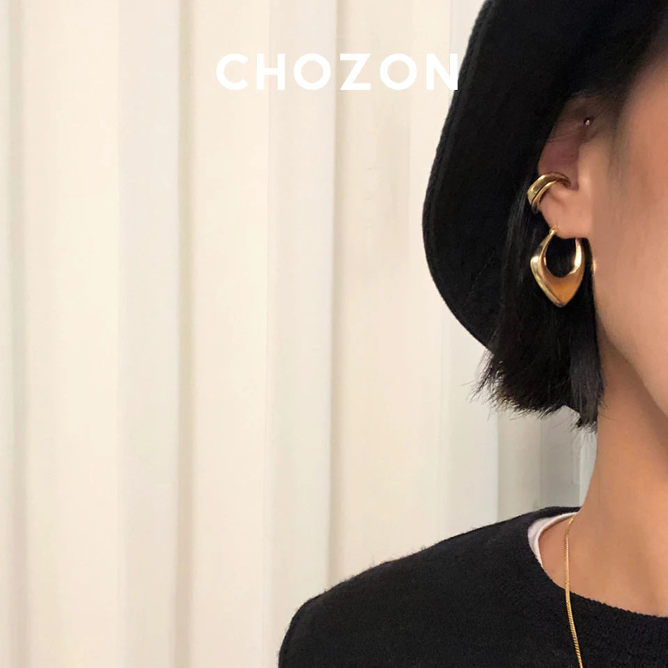 

European and American 925 sterling silver earrings INS Nordic style simple mare earrings Hoop Earrings for women huggie earrings