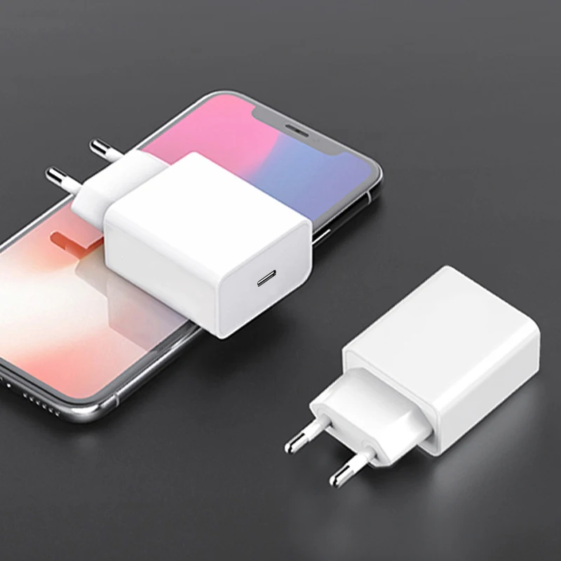 Зарядное устройство VOXLINK PD Fast USB Type-c 18W QC3.0 с кабелем USB-C на 8pin для iPhone x xs xr Xiaomi Samsung Huawei on.