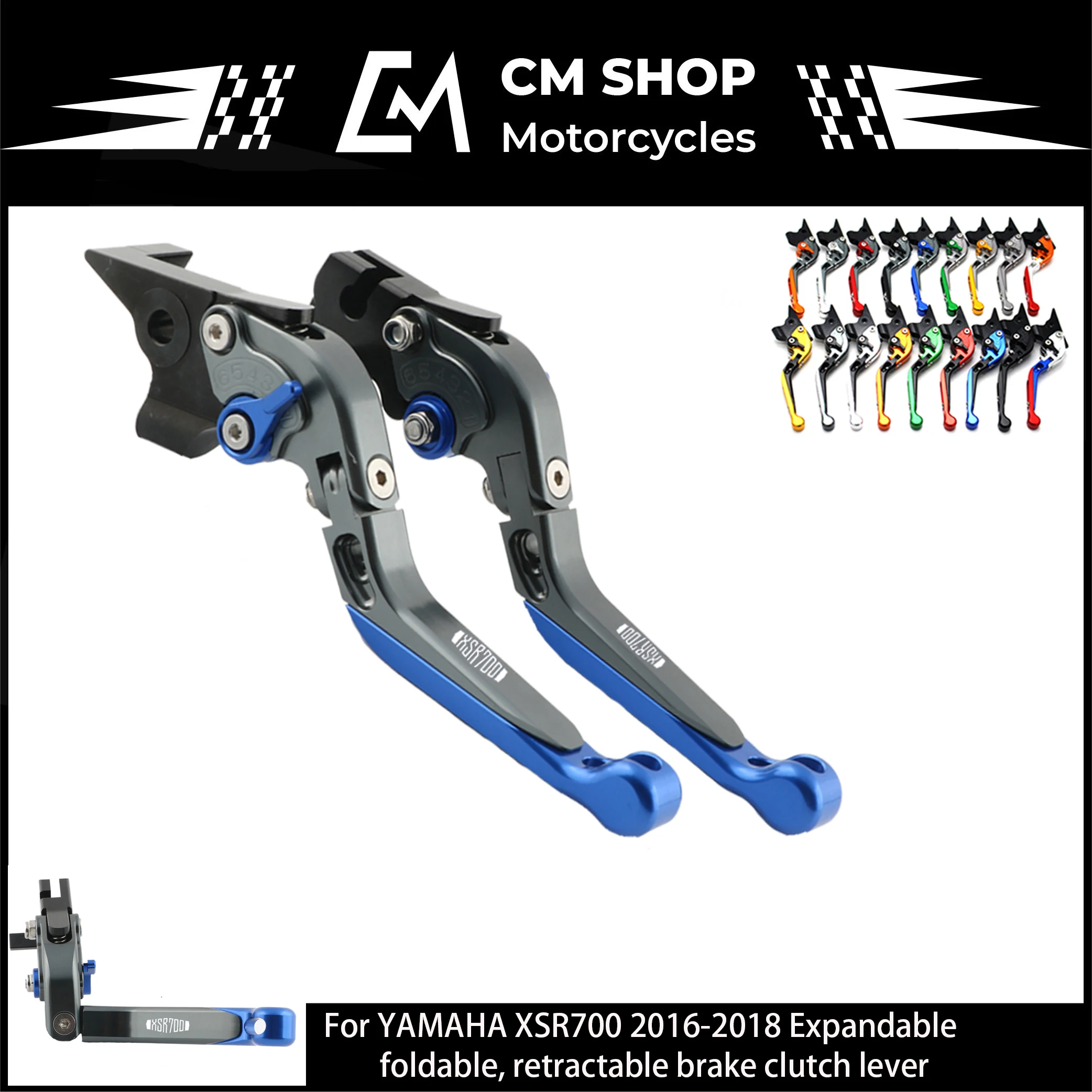 

For YAMAHA XSR 700 ABS XSR700 2016 2017 2018 Motorcycle Accessories Folding Extendable Brake Clutch Levers