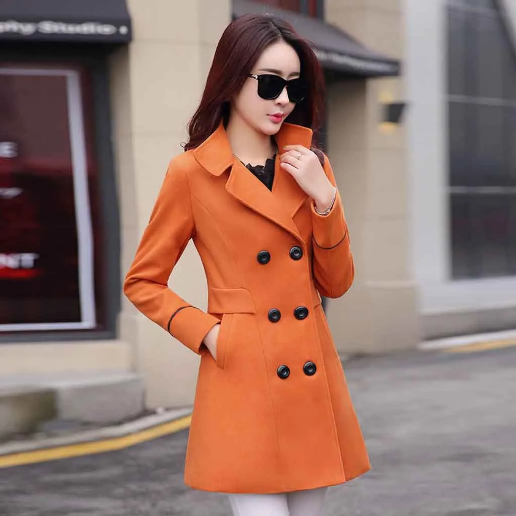 Женское длинное пальто SAGACE в Корейском стиле зимняя верхняя одежда свободное