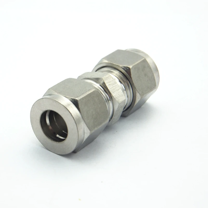 

304 Stainless Steel 3mm 4mm 6mm 8mm 10mm 12mm 14mm 16mm 18mm Double Ferrule Tube Pipe Fitting Union Connector Reducer