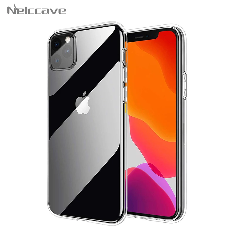 10 шт. ультра тонкий ТПУ для Apple iPhone 11 Pro XS Max XR X 8 Plus 7 6 6S SE 5 5S Прозрачный чехол для телефона силиконовый прозрачный чехол