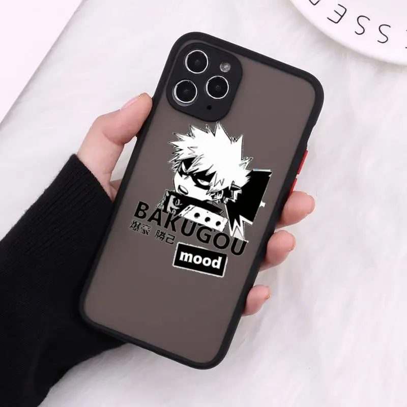 

My Hero Academia Midoriya Phone Cases Matte Transparent For iPhone 12 Mini 11 Pro XR XS Max 7 8 Plus