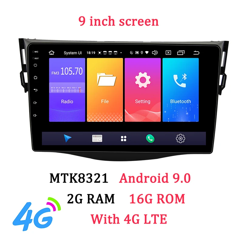 8321 2G 16G 4G 9inch AUTOTOP 2 Din Android RAV4 автомобильный DVD мультимедиа RAV 4 Android 8,1 автомобильный dvd-плеер для Toyota RAV4 2007-2011 gps Радио Навигация - Цвет: 8321 2G 16G 4G 9inch