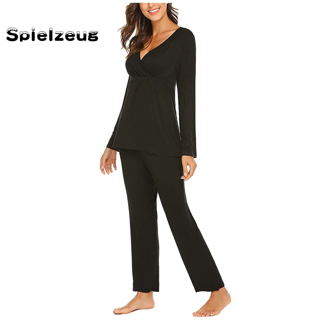 Женская обувь для беременных Комплект с длинными рукавами и однотонные кормящих