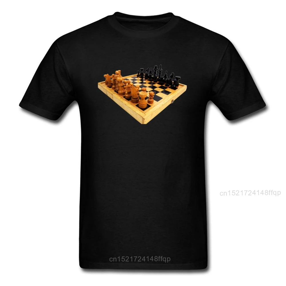 Черная шахматная доска дворецкий печать мужская белая футболка новый дизайн