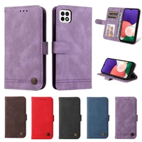 luxury leather flip phone case for samsung galaxy a03s a22 m32 a72 a52 a42 a32 a12 a02s a21s a71 a51 a11 wallet shockproof cover