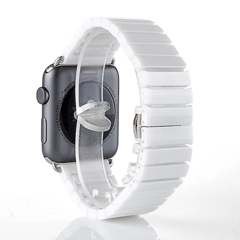 Ceramic Watchband for Apple Watch 6 5 4 3 2 band 44mm 42mm Smart Watch Strap Bracelet Ceramic Watchband iWatch series 40mm 38mm