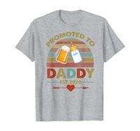 promoted to daddy est 2020 vintage arrow t shirt