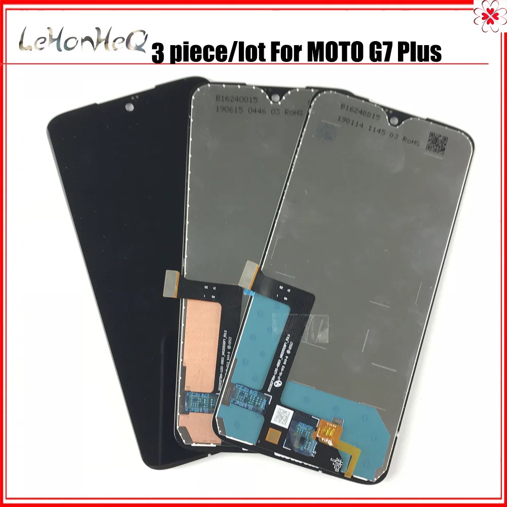 

3 piece/lot LCDS For Motorola Moto G7 Plus LCD Display Touch Screen Digitizer Assembly For MOTO G7 Plus LCD