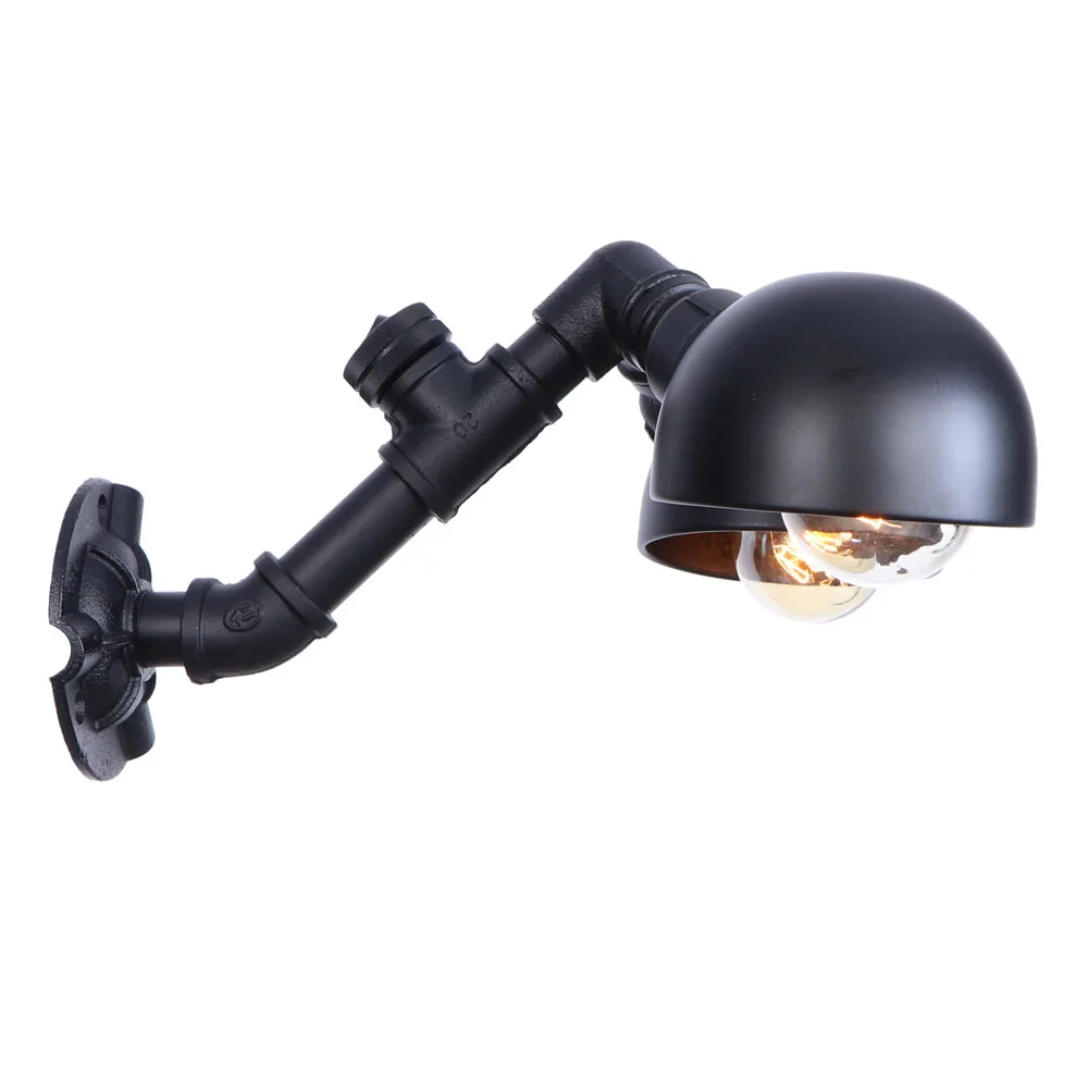 Винтаж Эдисона бра настенные светильники промышленные черные водопроводные