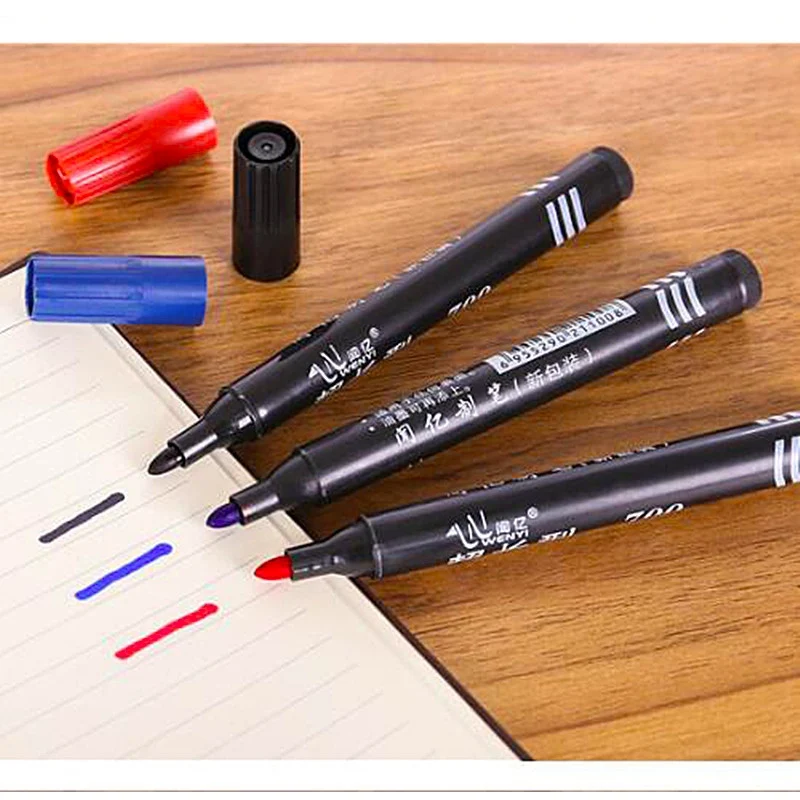 Маркеры черные красные синие масляные многоразовые чернила Экспресс большая