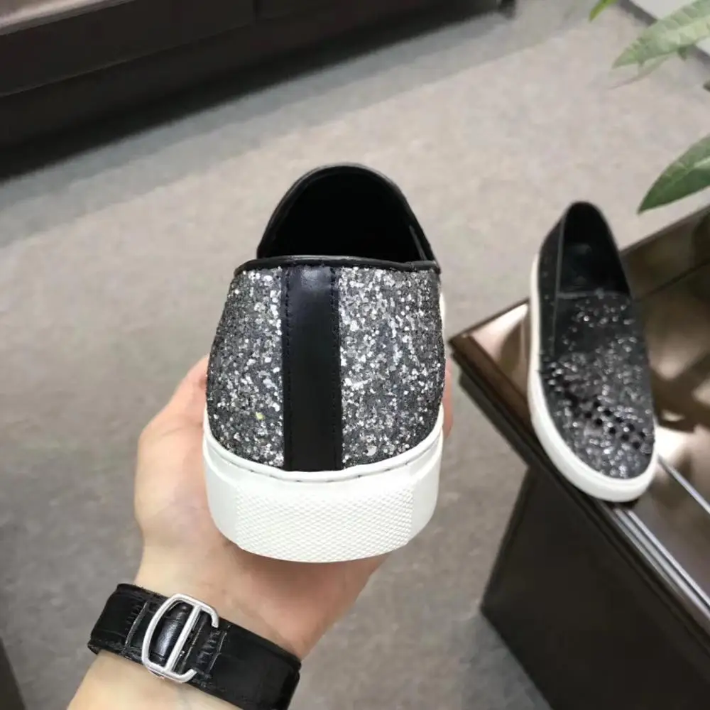 Мужские кожаные мокасины с шипами для вождения | Обувь