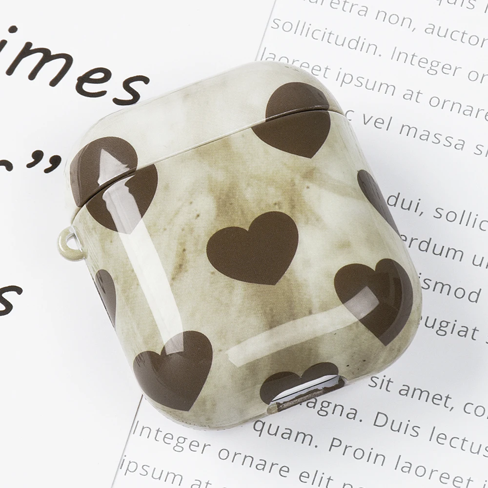 04 Чехол из поликарбоната с милыми цветами и фруктами для Apple AirPods 2, полное покрытие, мультяшный рисунок, наушники, Жесткие ПК-Чехлы для Apple Air Pods, чехол - Color: 04