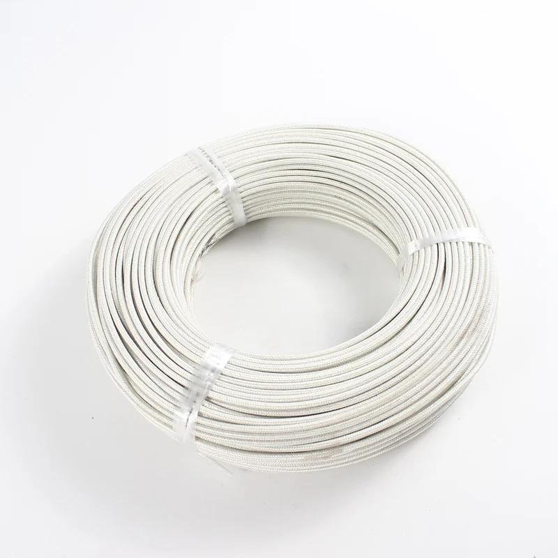 11AWG 4 мм квадратная слюдяная проволока Стекловолоконная Оплетка лента обмотка 500