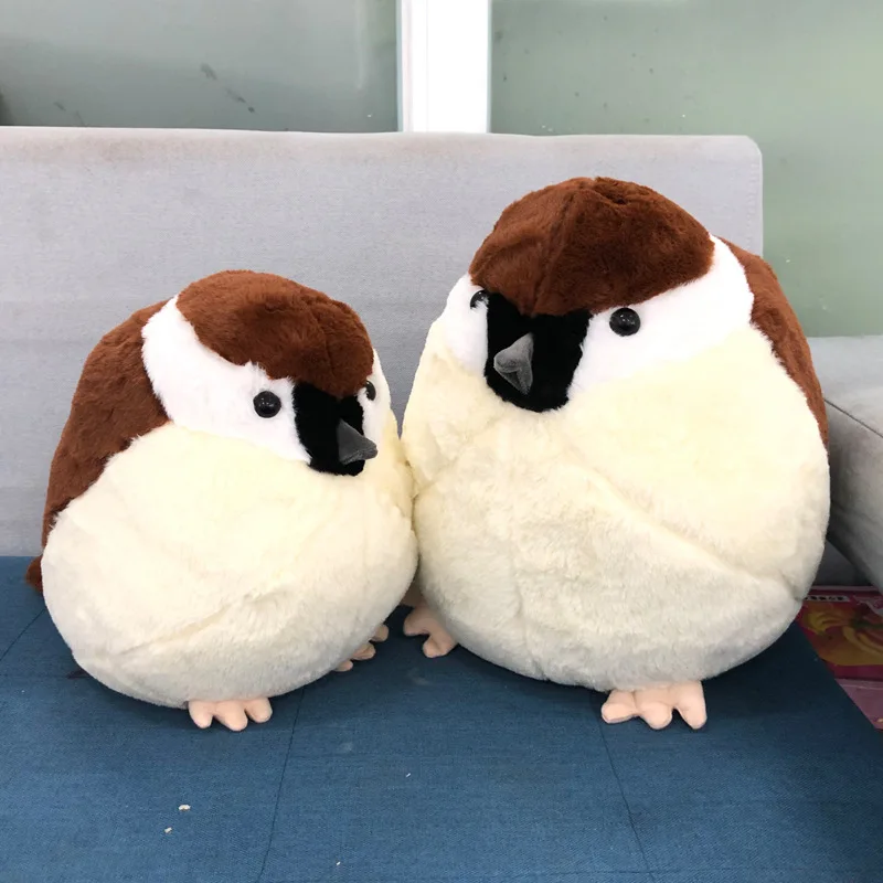 Животные Peluche Juguetes птица Воробей плюшевые игрушки мягкие куклы воробьи подушки