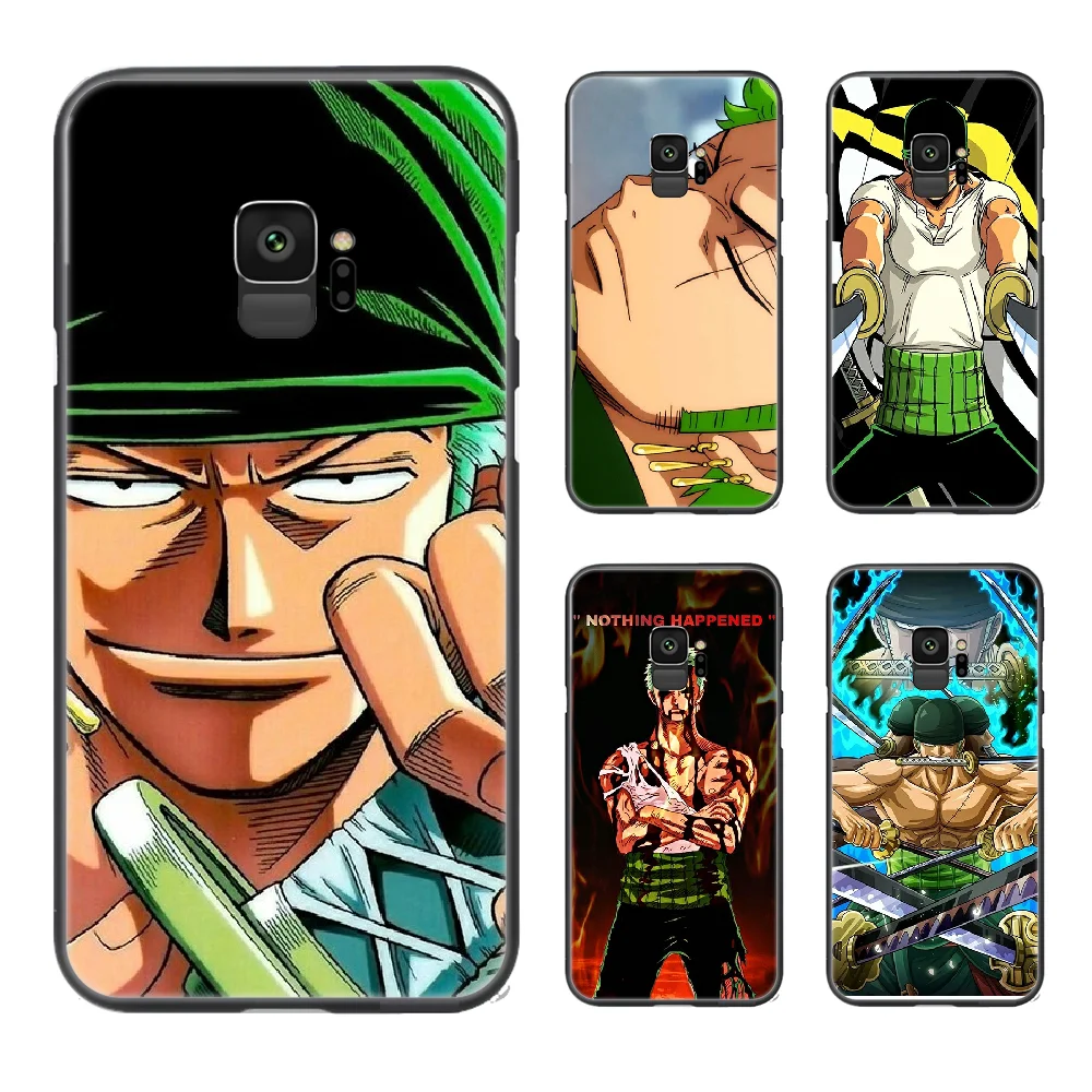 Цельный чехол для телефона ZORO Anime Samsung Galaxy A10 A20 A30 E A40 A50 A51 A70 A71 J 5 6 7 8 S черный