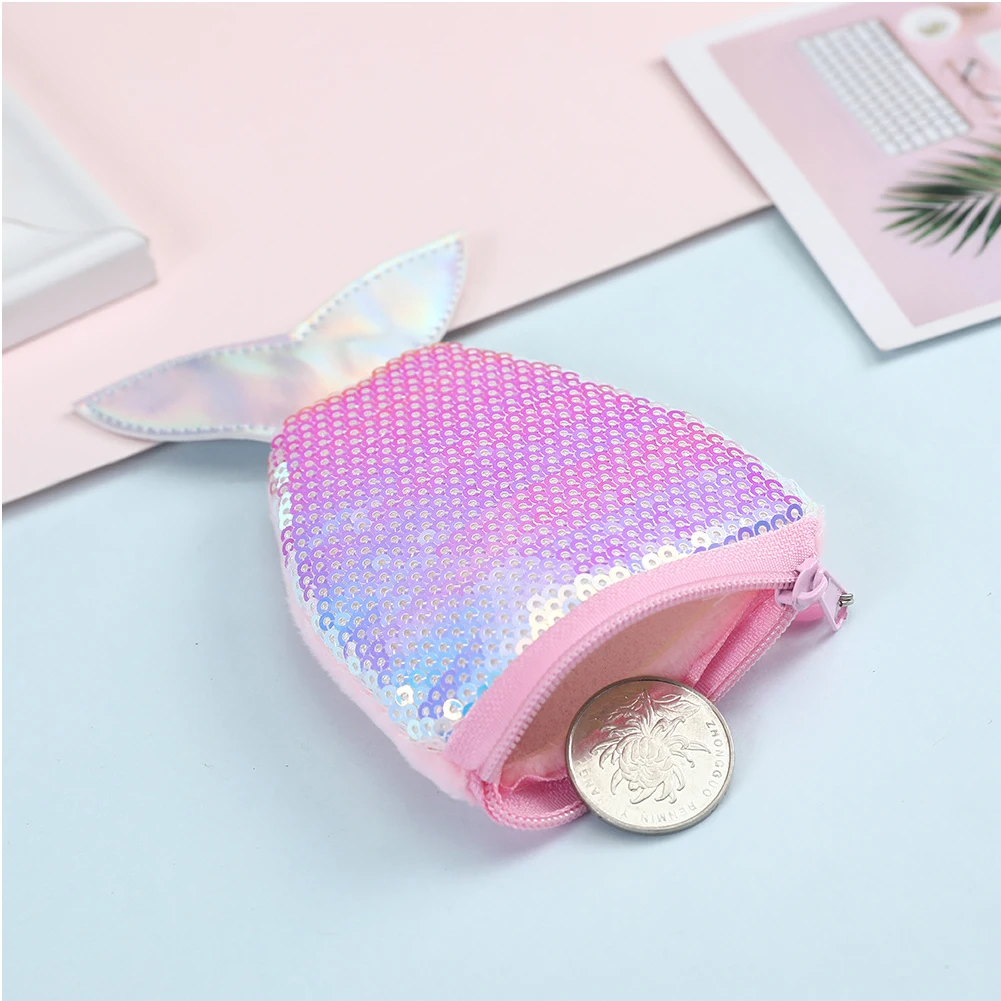

Hot Trendy Women Kids Mermaid Sequins Coin Purse Girls Wallet Card Holder Clutch Bag Handbag For Kids Gifts