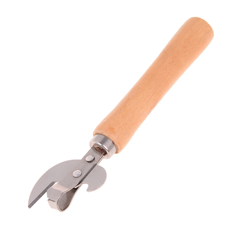 

stainless steel Professional Kitchen Tool Safety Hand-actuated Can Opener Side Cut Easy Grip Manual Opener Knife for Cans Lid