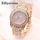 Часы для женщин лучший бренд класса люкс 2021 модные бриллиантовые дамские наручные часы из нержавеющей стали серебристого цвета с сетчатым ремешком женские кварцевые часы