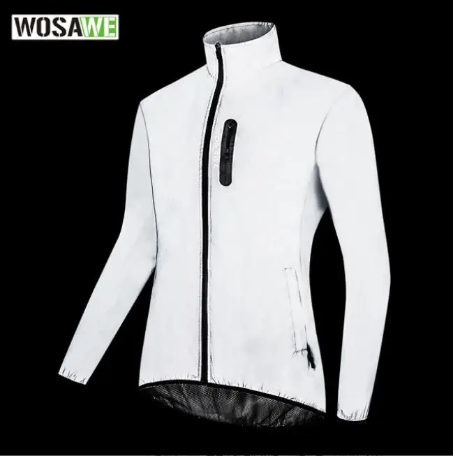 Спортивная Светоотражающая непромокаемая теплая ветровка WOSAWE для езды на