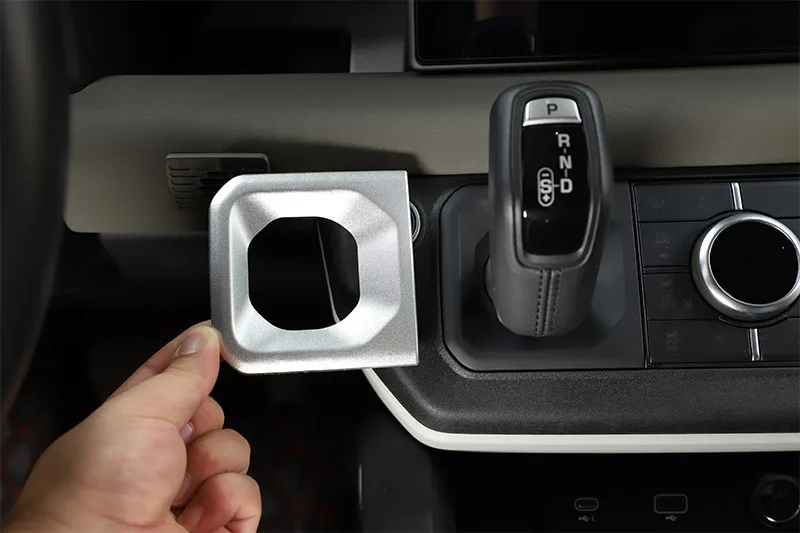 

Stainless steel car interior, Car Center Console Gear Shift Cover Stickers for Land Rover Defender 110 2020-2021 Car Accessories