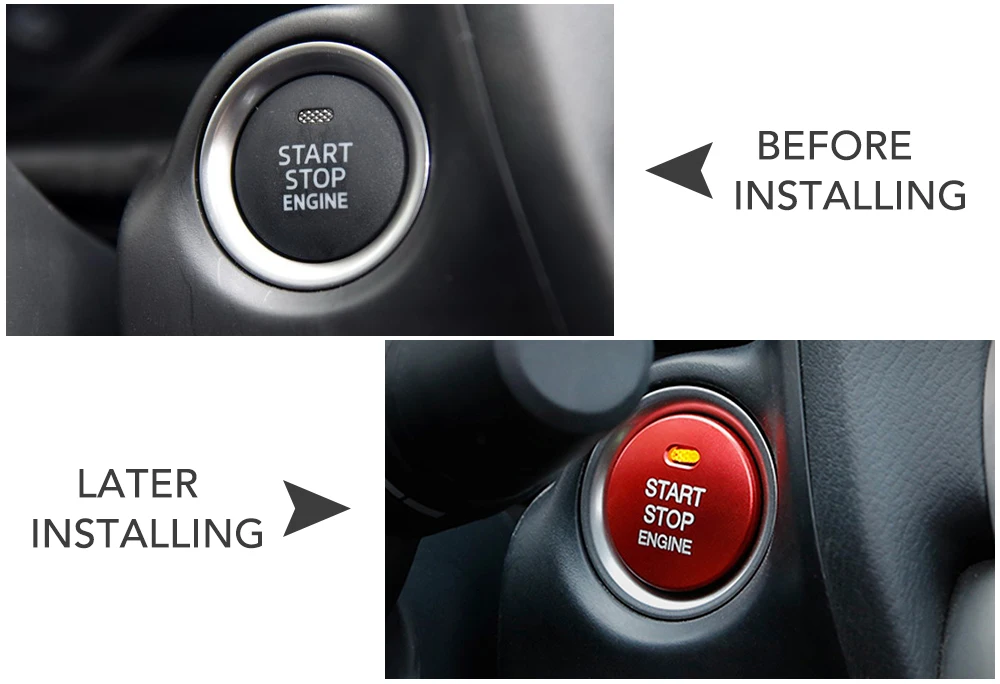 Автомобильный кнопка запуска двигателя автомобиля чехлы для Mazda 3 BM 6 GJ1 GL Axela CX 4 CX4