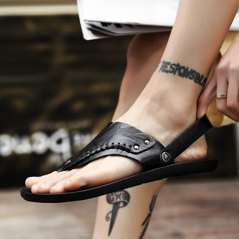 

Sandale Homme Sport Sandalia Masculina Couro Sandali Uomo Sandalias Para Hombre De Cuero Sandles For Men Slide Sandals