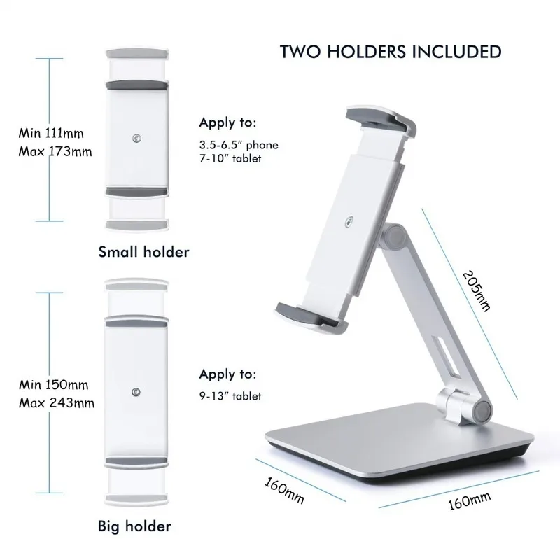Новая универсальная подставка для смартфона и планшета алюминиевый настольный