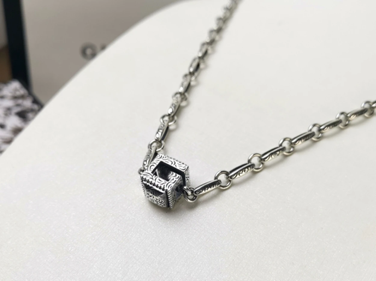 

The new 2021 S925 pure silver women's pendant necklace, men's style restoring ancient ways pendants, engagement gift, 1:1