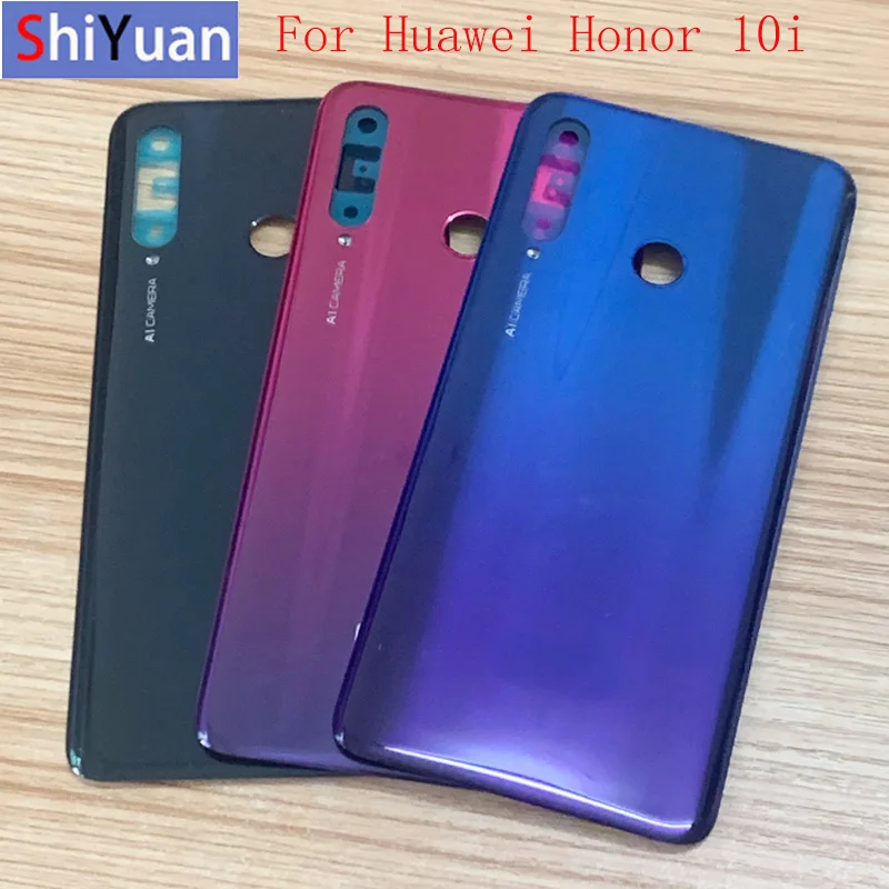 Черный синий красный для Huawei Honor 10i HRY LX1T задняя крышка батареи корпус часть стекла