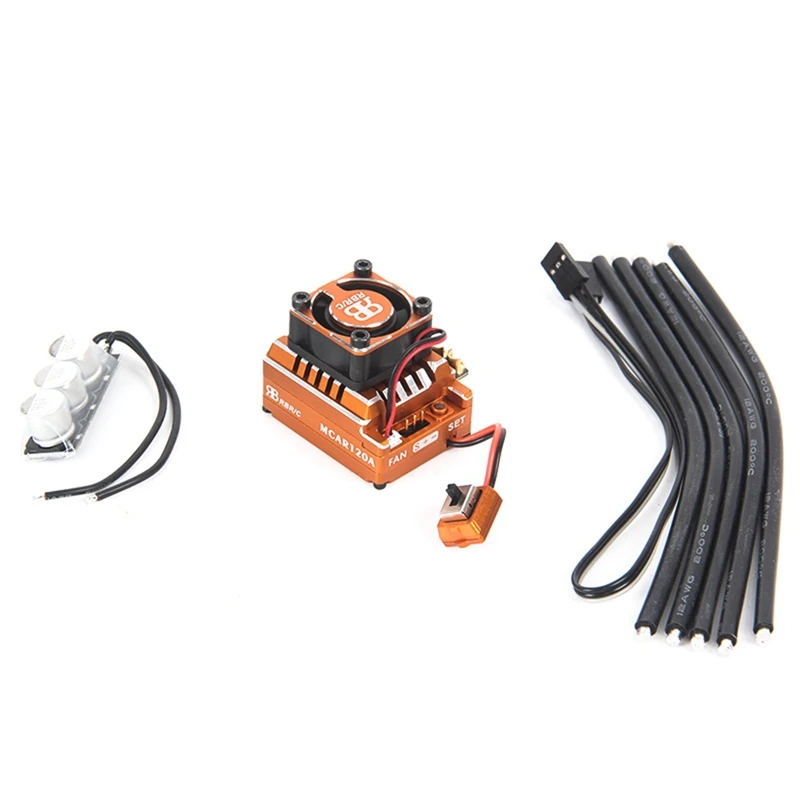 

Бесщеточный Регулятор Скорости 120A ESC с 6 В/3A BEC для 1/8 1/10 1/12 RC Car Truck