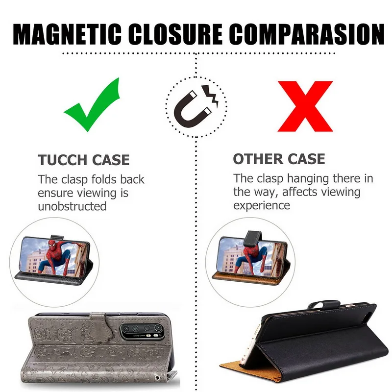 

For Xiaomi Mi 10 Pro CC9E A3 Cute Animal Leather Magnetic Flip Wallet Case For Redmi Note 9 8 7 Pro 8T K30 Card Slots Soft Case