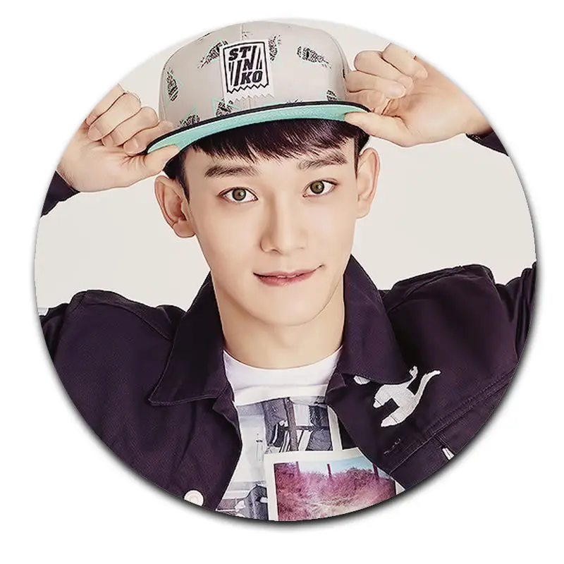 Kpop EXO значок Chanyeol Sehun Брошь булавка Рождественский подарок нагрудная булавка значок сувенир - Окраска металла: Chen 1
