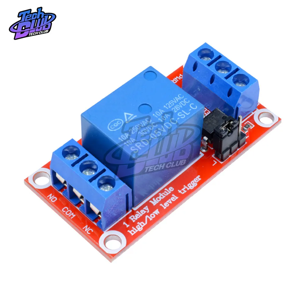 Один 1 канальный релейный модуль DC 12V высокого и низкого уровня пусковое реле