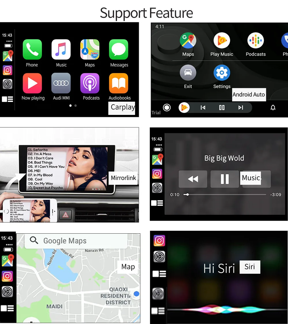 Carlinkit мультимедиа умный автомобиль модифицированный с беспроводной Apple Carplay/Android авто для Mercedes Benz NTG4.5 2012- iOS 13