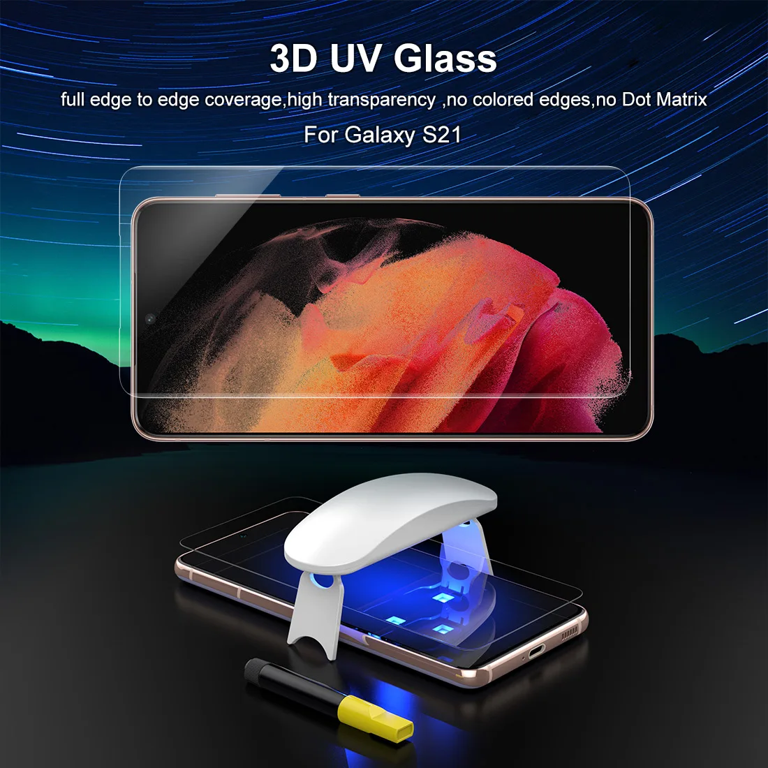 screen protector with fingerprint unlock for samsung galaxy s21 s21 s21ultra 5guv glass film full cover 3dcurved tempered glass free global shipping