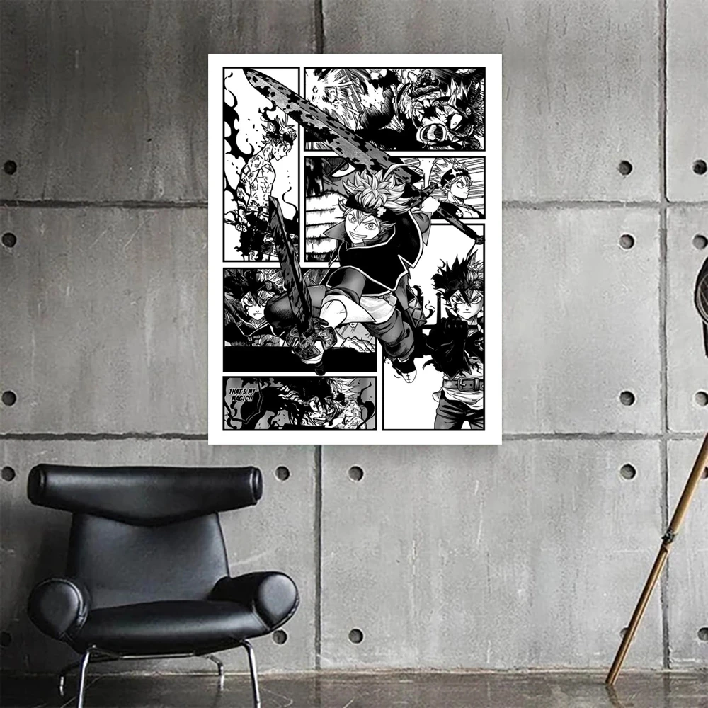 

Fight Wall Artwork Baigui Pill Canvas Prints Anime Posters Painting Picture Boy Cool Home Decoration Living Room Modern Modular