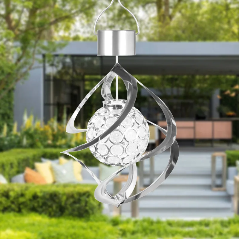 

LED Hanging Lamp Luminaire Home Decor 3D Wind Chime Pendant Lamp Yard Garden Living Room Hanging Chandelier Light Solar