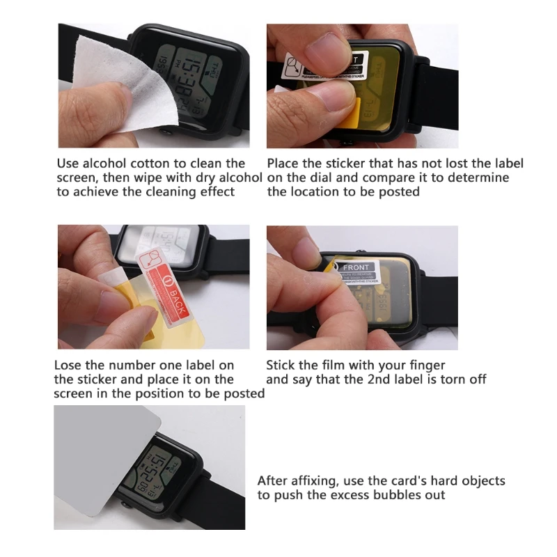 

2PCS TPU Screen Protector For Xiaomi Huami Amazfit Bip BIT PACE Lite Smart Watch Screen Protector Film