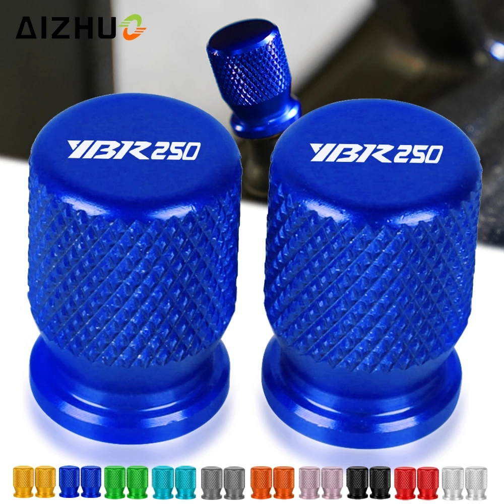 

Мотоциклетные аксессуары для YAMAHA YBR 125 250 2005-2014 2013 CNC колпачки на стержни клапанов автомобильных колес, универсальные крышки с логотипом YBR250